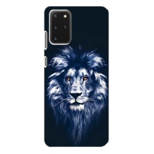 Чехол со Львом для Samsung Galaxy S20 Plus (VPrint) (Синий Лев)