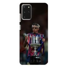 Чехол с футболистом Ламин Ямаль Samsung Galaxy S20 Plus (Ямал с кубком)