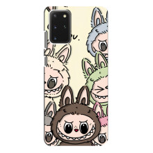 Чехол с Лабубу на Samsung Galaxy S20 Plus – Коллаж Лабубу