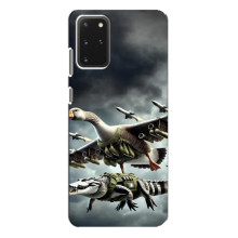 Чехол с мемами тралалело тралала для Samsung Galaxy S20 Plus – Гусини и крокодило