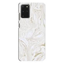 Мраморный чехол на Samsung Galaxy S20 Plus (VPrint) (Белый мрамор)