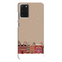 Новогодние, Праздничные Чехлы для Samsung Galaxy S20 Plus - 2024 год (Зимний город)