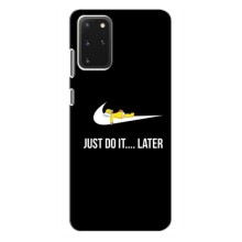 Силиконовый Чехол на Samsung Galaxy S20 Plus с картинкой Nike (Later)