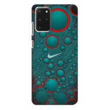 Силиконовый Чехол на Samsung Galaxy S20 Plus с картинкой Nike (Найк зеленый)