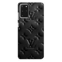 Текстурный Чехол Louis Vuitton для Самсунг С20 Плюс (Черный ЛВ)
