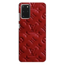 Текстурный Чехол Louis Vuitton для Самсунг С20 Плюс (Красный ЛВ)