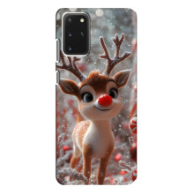 Яркий чехол для Samsung Galaxy S20 Plus с Зимними Оленятами
