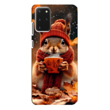 Друкований чохол 'Звірята з кавою' для Samsung Galaxy S20 Plus – Білка з кавою