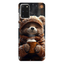 Друкований чохол 'Звірята з кавою' для Samsung Galaxy S20 Plus – Мішка з кавою