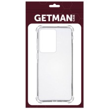 TPU чохол GETMAN Ease logo посилені кути для Samsung Galaxy S20 Ultra – Прозорий