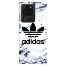 Чехлы Адидас для Samsung Galaxy S20 Ultra (AlphaPrint) (Адидас на мраморе)