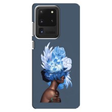 Чехлы (ART) Цветы на Samsung Galaxy S20 Ultra (VPrint) (Цветы на голове)