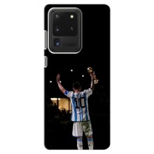 Чехлы Лео Месси Аргентина для Samsung Galaxy S20 Ultra (Лео Чемпион)