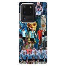 Чехлы Лео Месси Аргентина для Samsung Galaxy S20 Ultra (Месси в сборной)