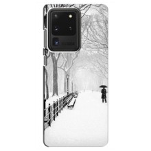 Чехлы на Новый Год Samsung Galaxy S20 Ultra – Снегом замело