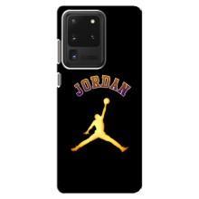 Чехлы для Samsung Galaxy S20 Ultra - с картинкой JORDAN (AlphaPrint) (Jordan Gold)