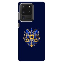 Чохли для Samsung Galaxy S20 Ultra Укр. Символіка (AlphaPrint) – Квітковий Герб