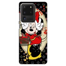 Чехол Disney Mouse Samsung Galaxy S20 Ultra (PREMIUMPrint) (Минни peace)