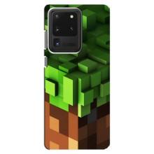 Чехол Майнкрафт на Samsung Galaxy S20 Ultra (AlphaPrint) Minecraft (текстура Майнкрафт)