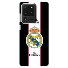 Чехол для Samsung Galaxy S20 Ultra с принтом (Лого Real Madrid)