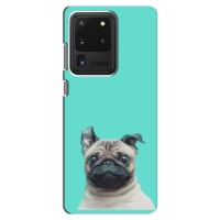 Бампер для Samsung Galaxy S20 Ultra с картинкой "Песики" – Собака Мопс
