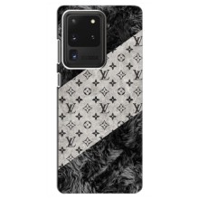 Чехол Стиль Louis Vuitton на Samsung Galaxy S20 Ultra (LV на белом)