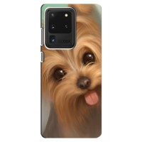Чехол (ТПУ) Милые собачки для Samsung Galaxy S20 Ultra (Йоршенский терьер)