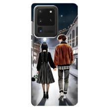 Чехол с дизайном Венздей 2 на Samsung Galaxy S20 Ultra – Уэнсдей и Тайлер