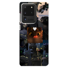 Чехол как приручить дракона на Samsung Galaxy S20 Ultra (Дракон коллаж)