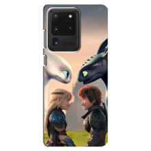 Чехол как приручить дракона на Samsung Galaxy S20 Ultra (Гикавка и Астрид)
