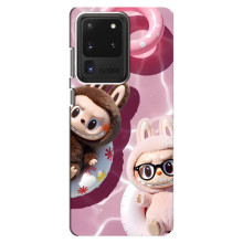 Чехол с Лабубу на Samsung Galaxy S20 Ultra (Игрушка Лабубу)