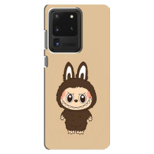 Чехол с Лабубу на Samsung Galaxy S20 Ultra (Коричневый Лабубу)