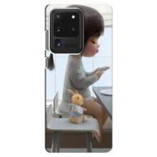 Девчачий Чехол для Samsung Galaxy S20 Ultra (Девочка с игрушкой)