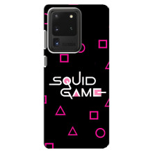 Чехол Гра в кальмара для Samsung Galaxy S20 Ultra – Логотип игры кальмара