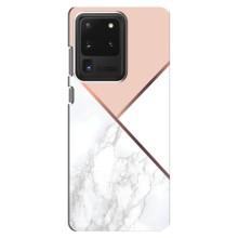 Мраморний чехол на Samsung Galaxy S20 Ultra (VPrint) (Тройний мрамор)