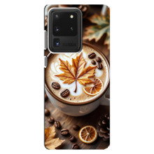 Чехол с уникальным дизайном «Осень с кофе» для Samsung Galaxy S20 Ultra – Пряный кофе