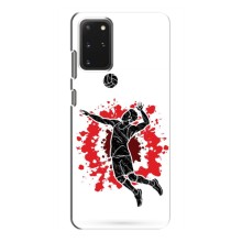 Чехлы с принтом Спортивная тематика для Samsung Galaxy S20 – Волейболист