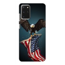 Чехол Флаг USA для Samsung Galaxy S20 – Орел и флаг