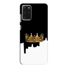 Чехол (Корона на чёрном фоне) для Самсунг С20 – Золотая корона
