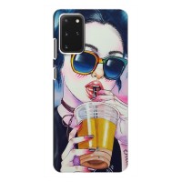 Чехол с картинкой Модные Девчонки Samsung Galaxy S20 – Девушка с коктейлем