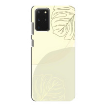 Чехол цветочный дизайн для Samsung Galaxy S20 – Зелёный фон
