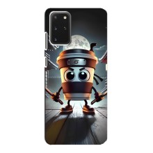 Чехол с мемом Тралалело тралала на Samsung Galaxy S20 (Капучино асасино)