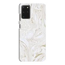 Мраморный чехол на Samsung Galaxy S20 (VPrint) (Белый мрамор)