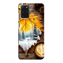 Чехол с уникальным дизайном «Осень с кофе» для Samsung Galaxy S20 – Осенне-зимнее кофе