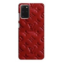 Текстурный Чехол Louis Vuitton для Самсунг С20 (Красный ЛВ)