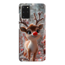 Яркий чехол для Samsung Galaxy S20 с Зимними Оленятами