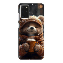 Друкований чохол 'Звірята з кавою' для Samsung Galaxy S20 – Мішка з кавою