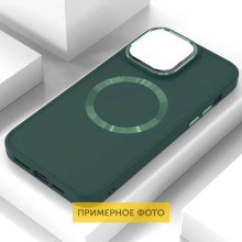 TPU чехол Bonbon Metal Style with MagSafe для Samsung Galaxy S21 FE – Зеленый