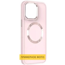 TPU чехол Bonbon Metal Style with MagSafe для Samsung Galaxy S21 FE (Розовый)