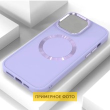 TPU чехол Bonbon Metal Style with MagSafe для Samsung Galaxy S21 FE – Сиреневый